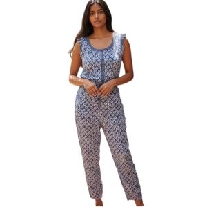 CHEROKEE BLUE GIRLS JUMPSUIT SZ.YL EUC